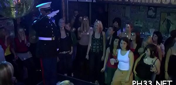  Plenty of gangbang on dance floor blow jobs from blondes wild fuck